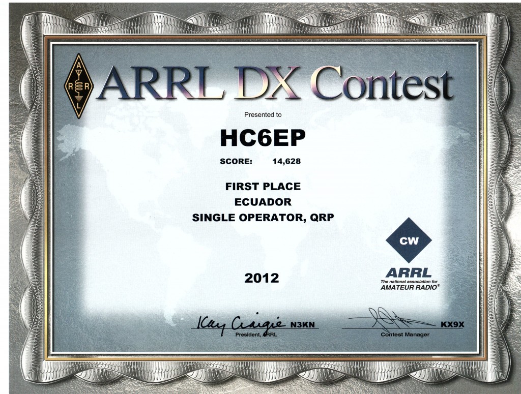 ARRL DX Contest 2012